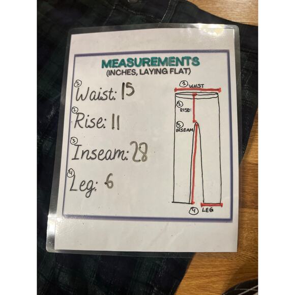 Loft Plaid Velvet Curvy Skinny Pants Size 6 / 28 preppy academia old money - Picture 8 of 8